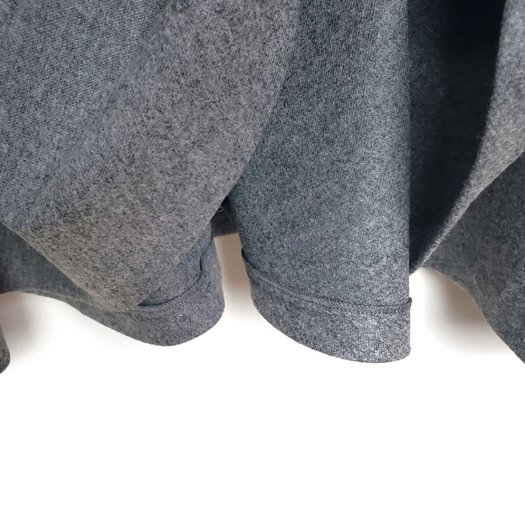 EUC JIL SANDER Navy Gray A Line Short Sleeve Crew Neck Wool Dress Size: 42 - Picture 4 of 5